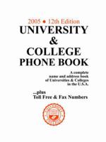University & College Phone Book, 2005