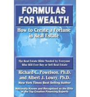 Formulas for Wealth