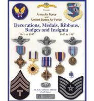 Army Air Force and United States Air Force Decorations, Medals, Ribbons, Badges and Insignia