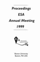 Proceedings ESA Annual Meeting 1999