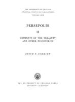 Persepolis. II Contents of the Treasury and Other Discoveries