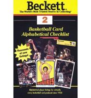 Basketball Card Alphabetical Checklist