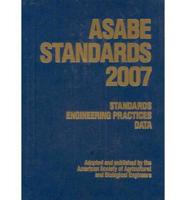 ASABE standards : standards, engineering practices, data.