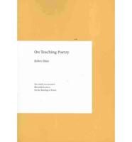 On Teaching Poetry