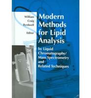 Modern Methods for Lipid Analysis by Liquid Chromatography/mass Spectrometry and Related Techniques