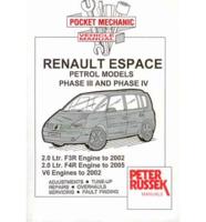 Pocket Mechanic for Renault Espace, Grand Espace, Petrol Models 2.0 Litre 1