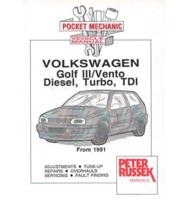 VW Golf III Vento, Diesel/Turbodiesel and TDI (From 1991)