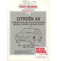 Citroen AX Petrol Models, 1991 to 1997