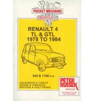 Pocket Mechanic for Renault 4TL and 4 GTL 845 and 1108 C.C. Engine, to 1984