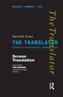 Screen Translation: Special Issue of The Translator (Volume 9/2, 2003)
