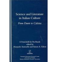 Literature and Science in Italian Culture