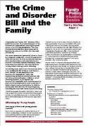 The Crime and Disorder Bill and the Family