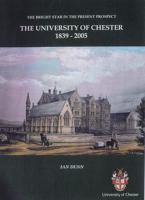 The University of Chester, 1839-2005