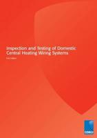Inspection and Testing of Domestic Central Heating Wiring Systems