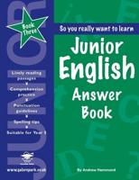 Junior English. Book 3 Answer Book