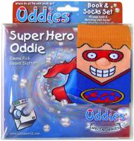 Super Hero Oddie Book and Sock Set