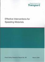 Effective Intervention for Speeding Motorists