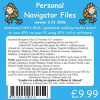 GPS Personal Navigator Files. CD Version 3.01