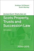 Avizandum Statutes on the Scots Property, Trusts and Succession Law