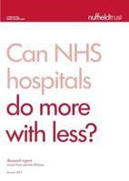 Can NHS Hospitals Do More With Less?
