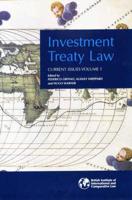 Investment Treaty Law