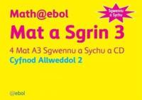 Math@ebol Matiau Mathemateg: Mat a Sgrin 3