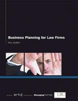 Business Planning for Law Firms