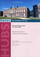 Research Quality in Qualitative Case Studies