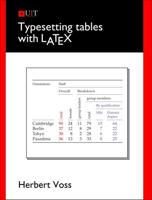 Typesetting Tables With LATEX