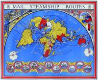 Mail Steamship Routes (Rolled)