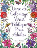 Livre de Coloriage Verset Biblique Pour Adultes : Un Livre Chrétien À Colorier