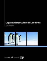 Organisational Culture in Law Firms