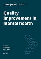 Quality Improvement in Mental Health