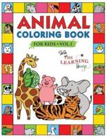 Animal Coloring Book for Kids with The Learning Bugs Vol.1: Fun Children's Coloring Book for Toddlers & Kids Ages 3-8 with 50 Pages to Color & Learn the Animals & Fun Facts About Them