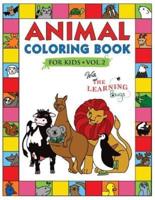 Animal Coloring Book for Kids with The Learning Bugs Vol.2: Fun Children's Coloring Book for Toddlers & Kids Ages 3-8 with 50 Pages to Color & Learn the Animals & Fun Facts About Them