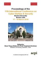 ICCWS 2016 - Proceedings of  The 11th International  Conference on  Cyber Warfare and Security