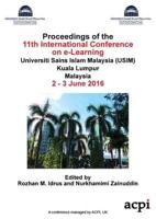 ICEL 2016 - Proceedings of  The 11th International Conference  on e- Learning