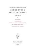 Anecdotes and Recollections II