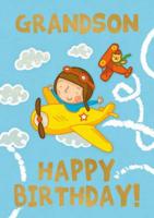 Planes (Grandson) - Happy Birthday Card-Book