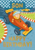Racing Drive (Son) - Happy Birthday Card-Book