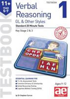 11+ Verbal Reasoning Year 57 GL & Other Styles Testbook 1