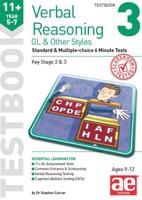 11+ Verbal Reasoning Year 57 GL & Other Styles Testbook 3