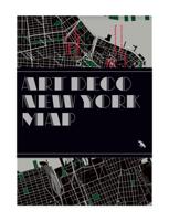 Art Deco New York Map