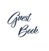 Navy Blue Guest Book, Weddings, Anniversary, Party's, Special Occasions, Memories, Christening, Baptism, Visitors Book, Guests Comments, Vacation Home Guest Book, Beach House Guest Book, Comments Book, Funeral, Wake and Visitor Book (Hardback)