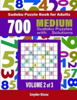 700 Medium Sudoku Puzzles Volume 2 di 3: Sudoku Puzzle Book for Adults