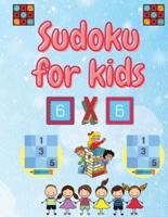 Sudoku for kids:  Easy Sudoku Puzzles For Kids And Beginners 6x6 with Solutions