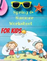 C. Merritt: Spring And Summer Worksheet Bundle For kids