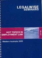 Hot Topics in Employment Law WA