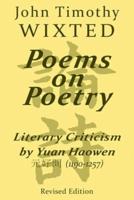 Poems on Poetry: Literary Criticism by Yuan Haowen 元好問 (1190-1257)