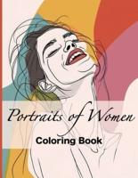 Portraits of Women Coloring Book